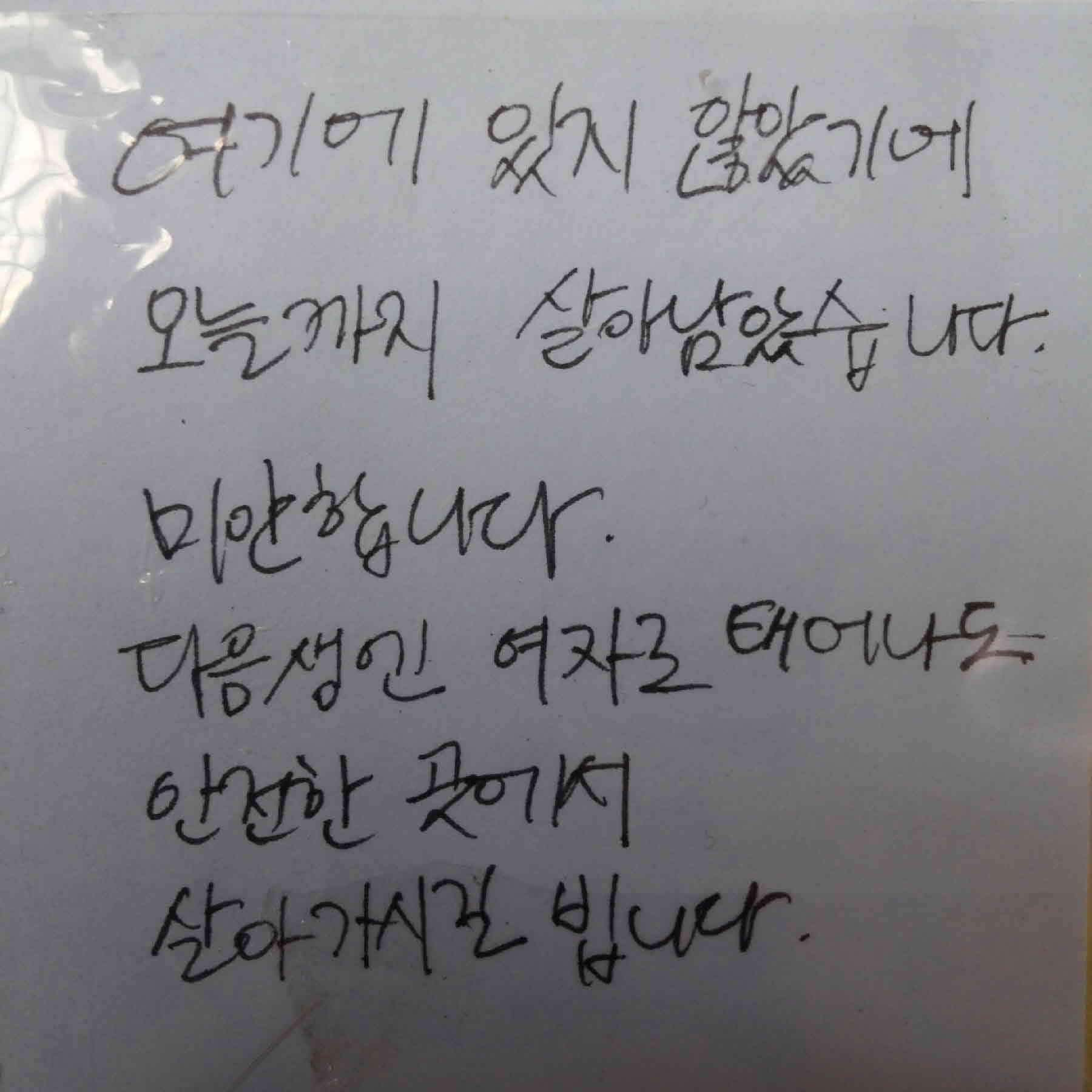 강남역 추모메세지 서울시민청 #457