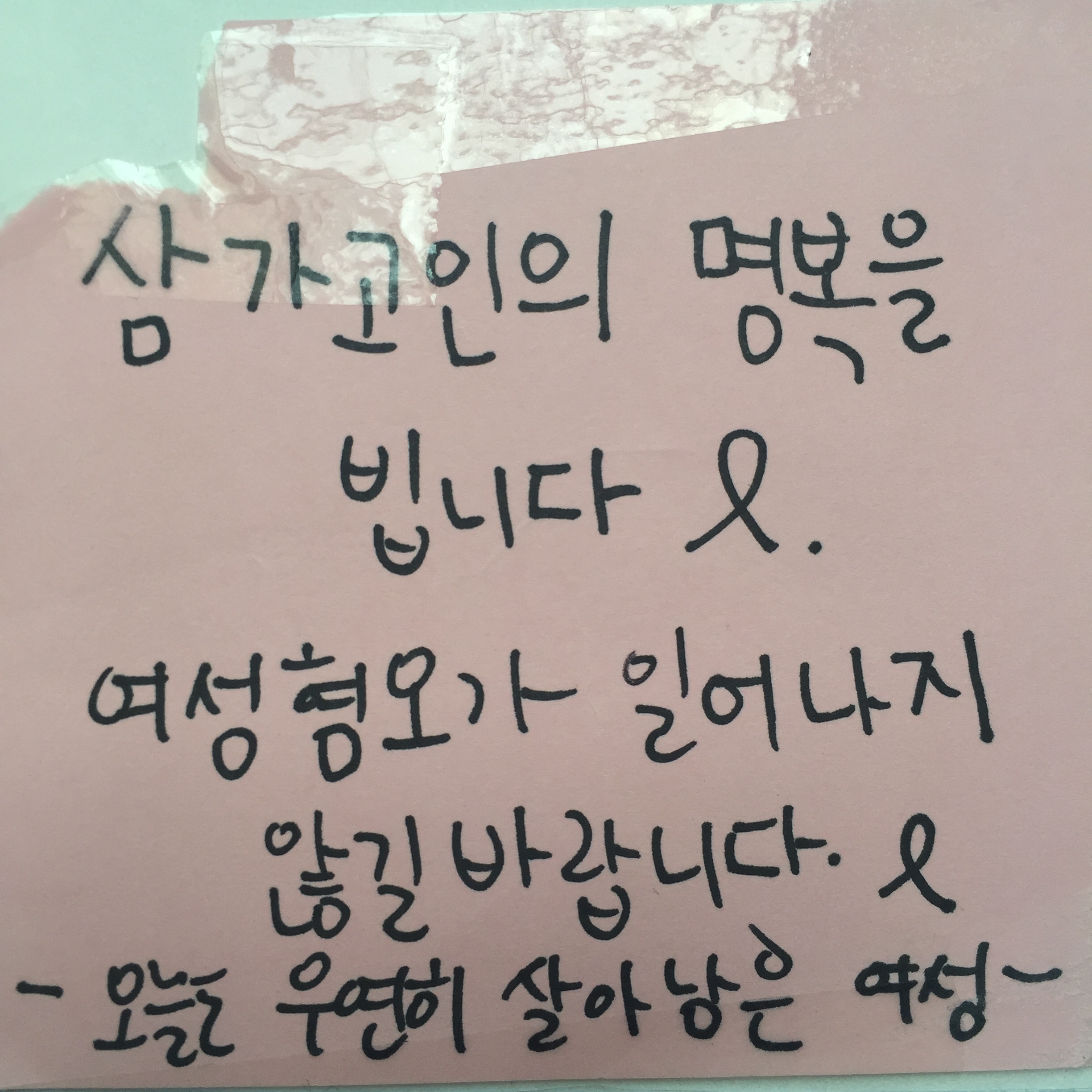 강남역 추모메세지 부산지역 #84