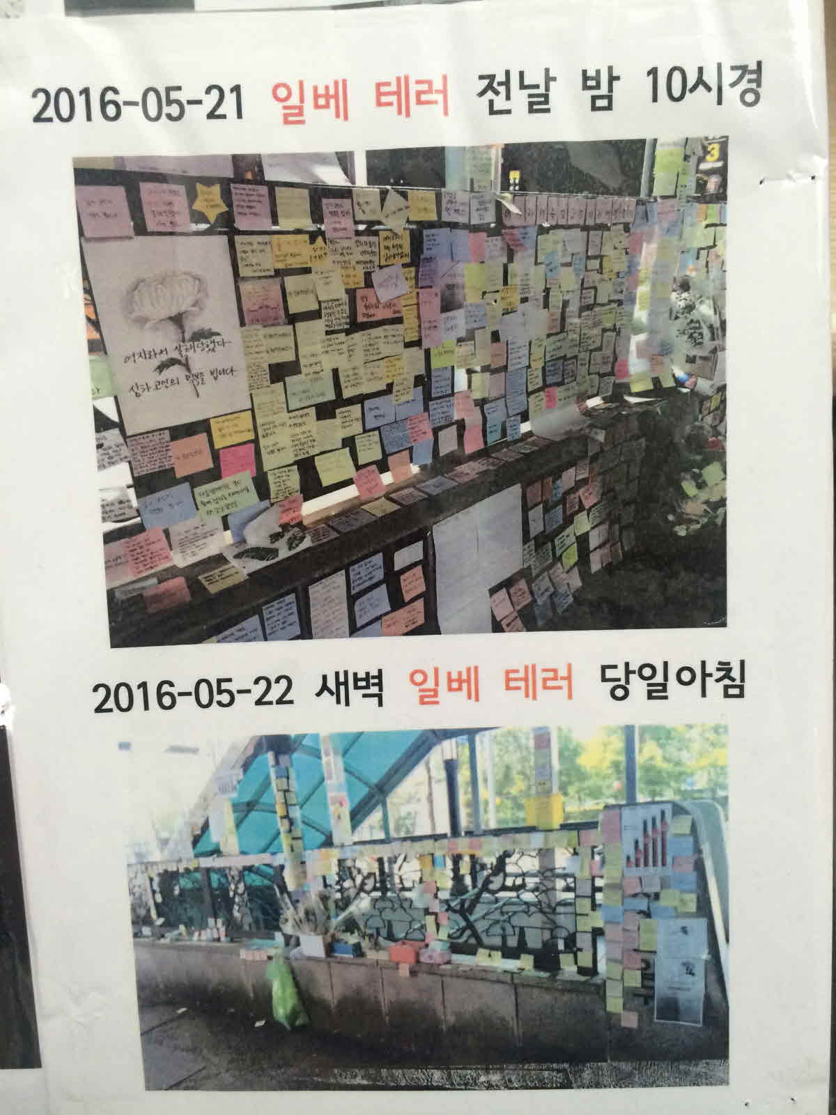 강남역 추모메세지 대전지역 #23