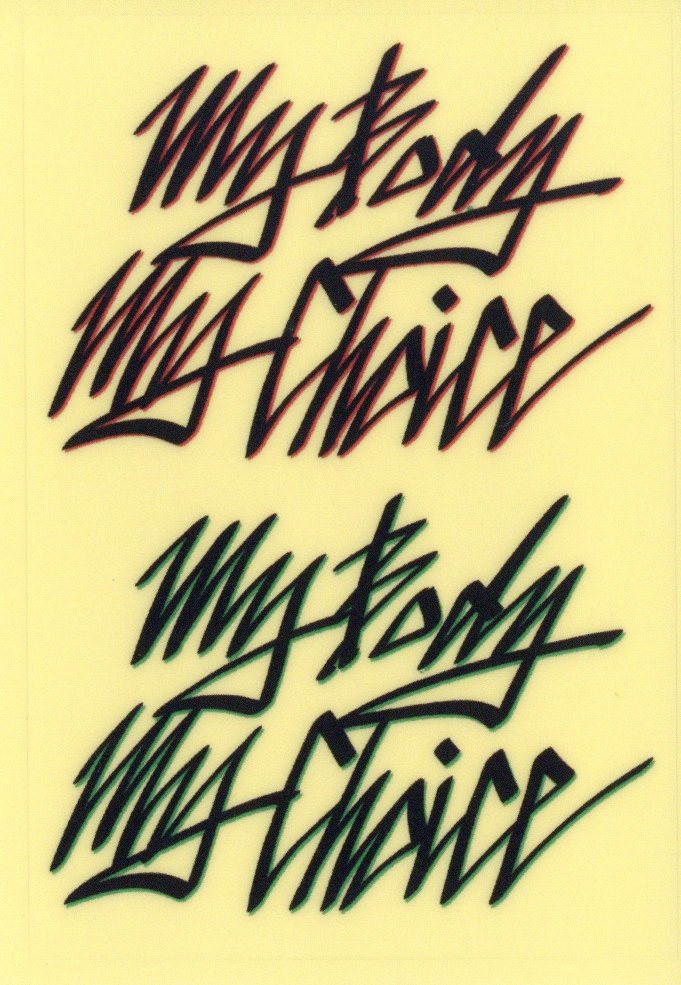 my body my choice 스티커 #2