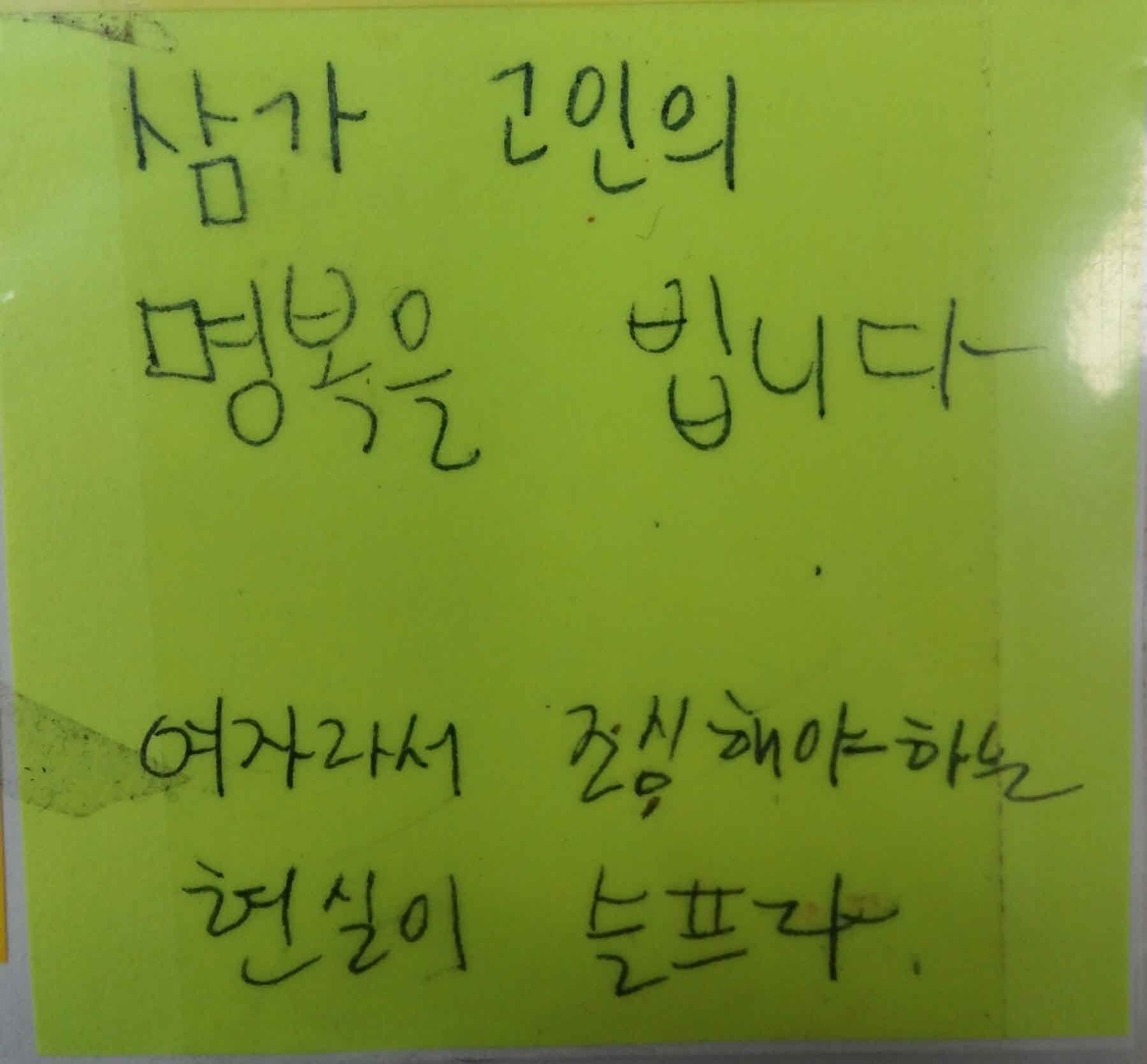 강남역 추모메세지 서울시민청 #472