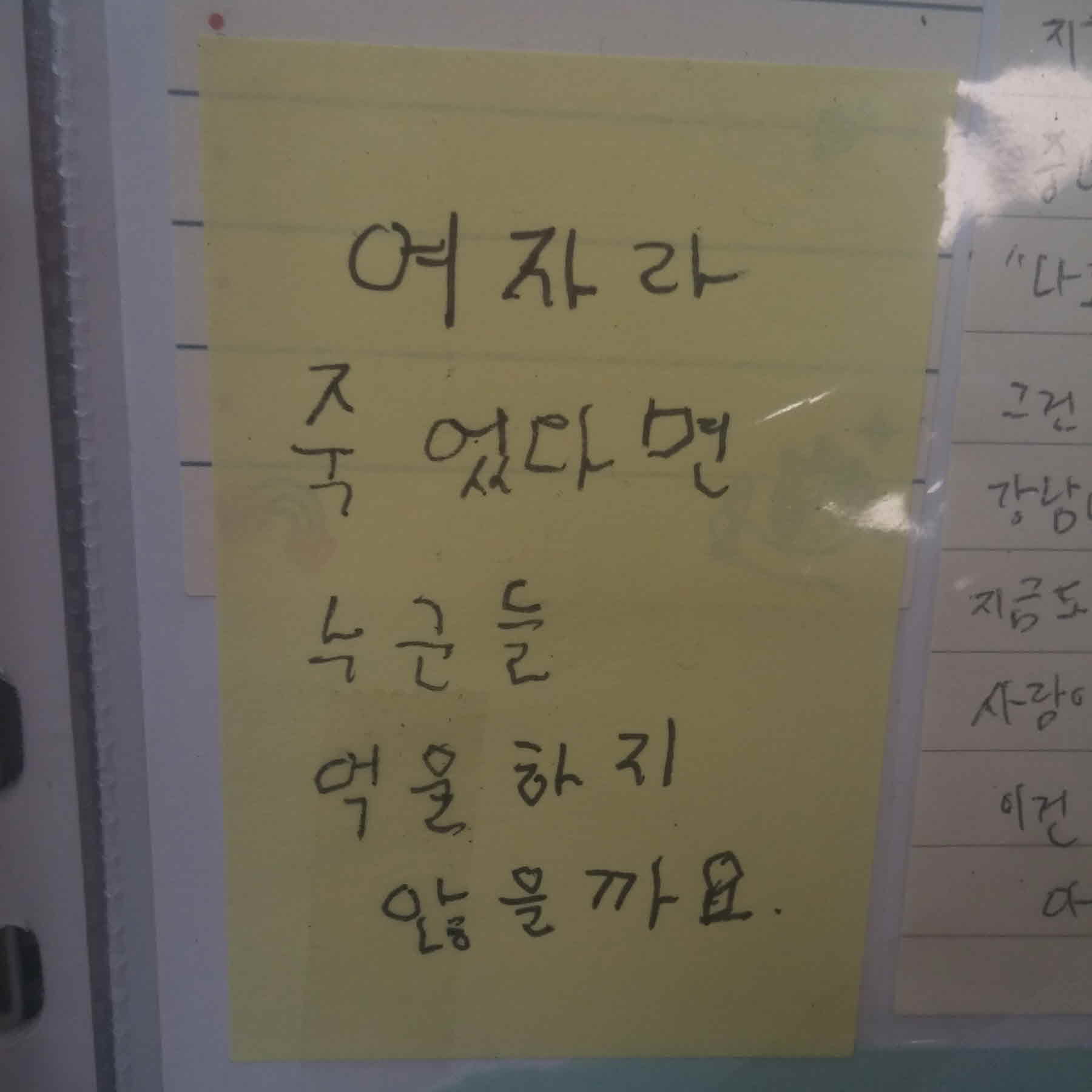 강남역 추모메세지 서울시민청 #551