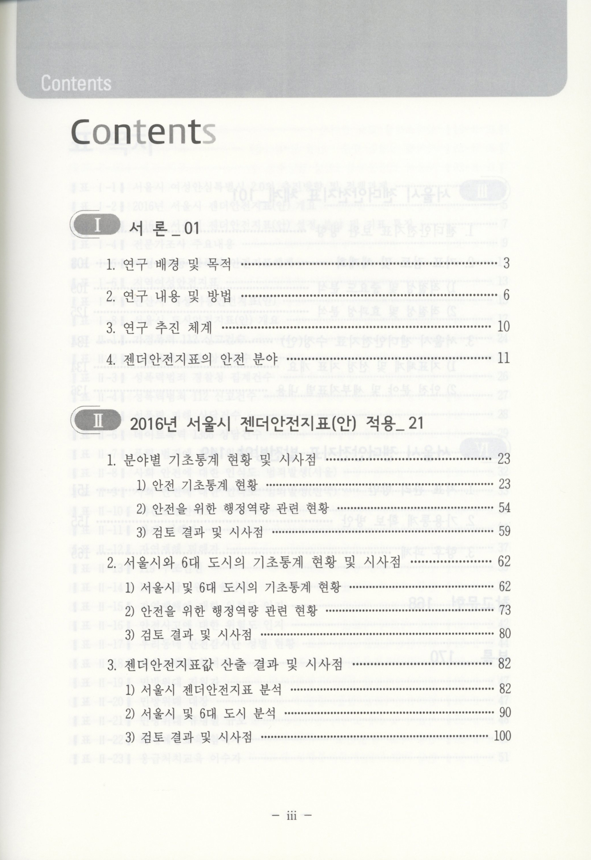 젠더안전지표 개발에 따른 실측지표 개발 및 시범평가