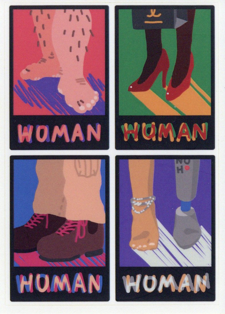 WOMAN HUMAN 스티커