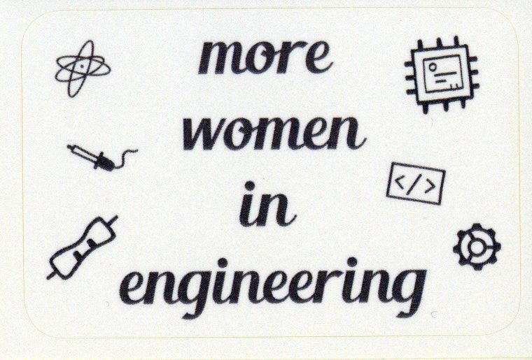 more women in engineering 스티커