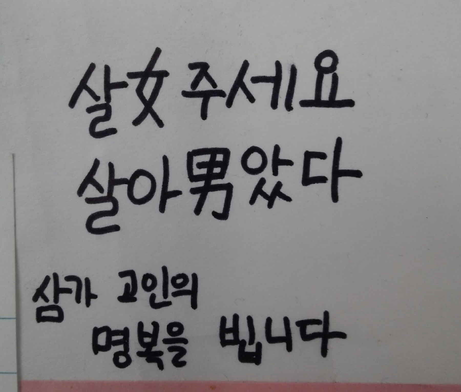 강남역 추모메세지 서울시민청 #476