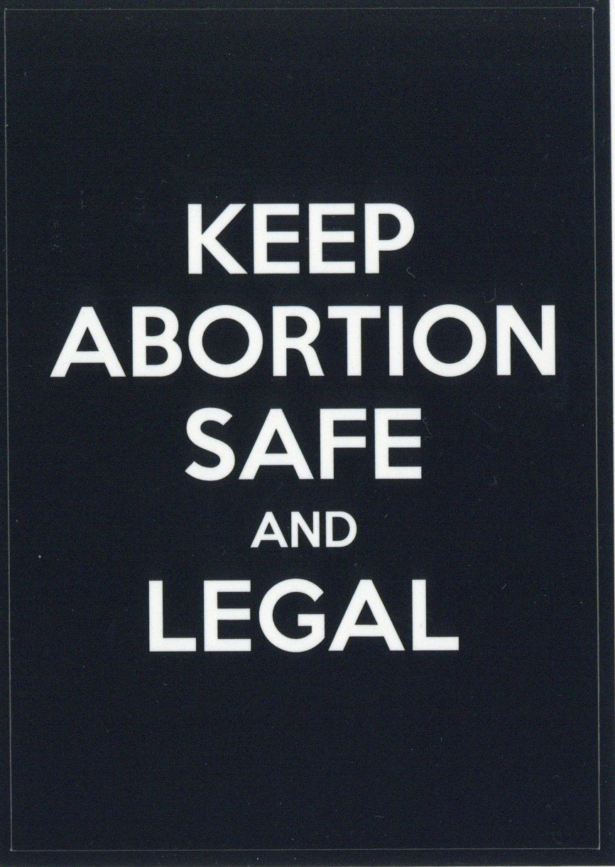 KEEP ABORTION SAFE AND LEGAL 스티커
