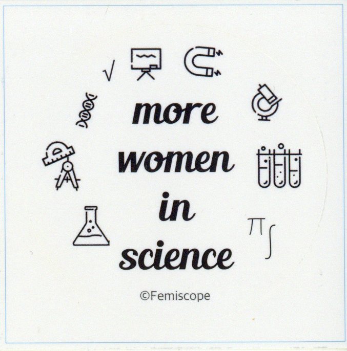 more women in science 스티커