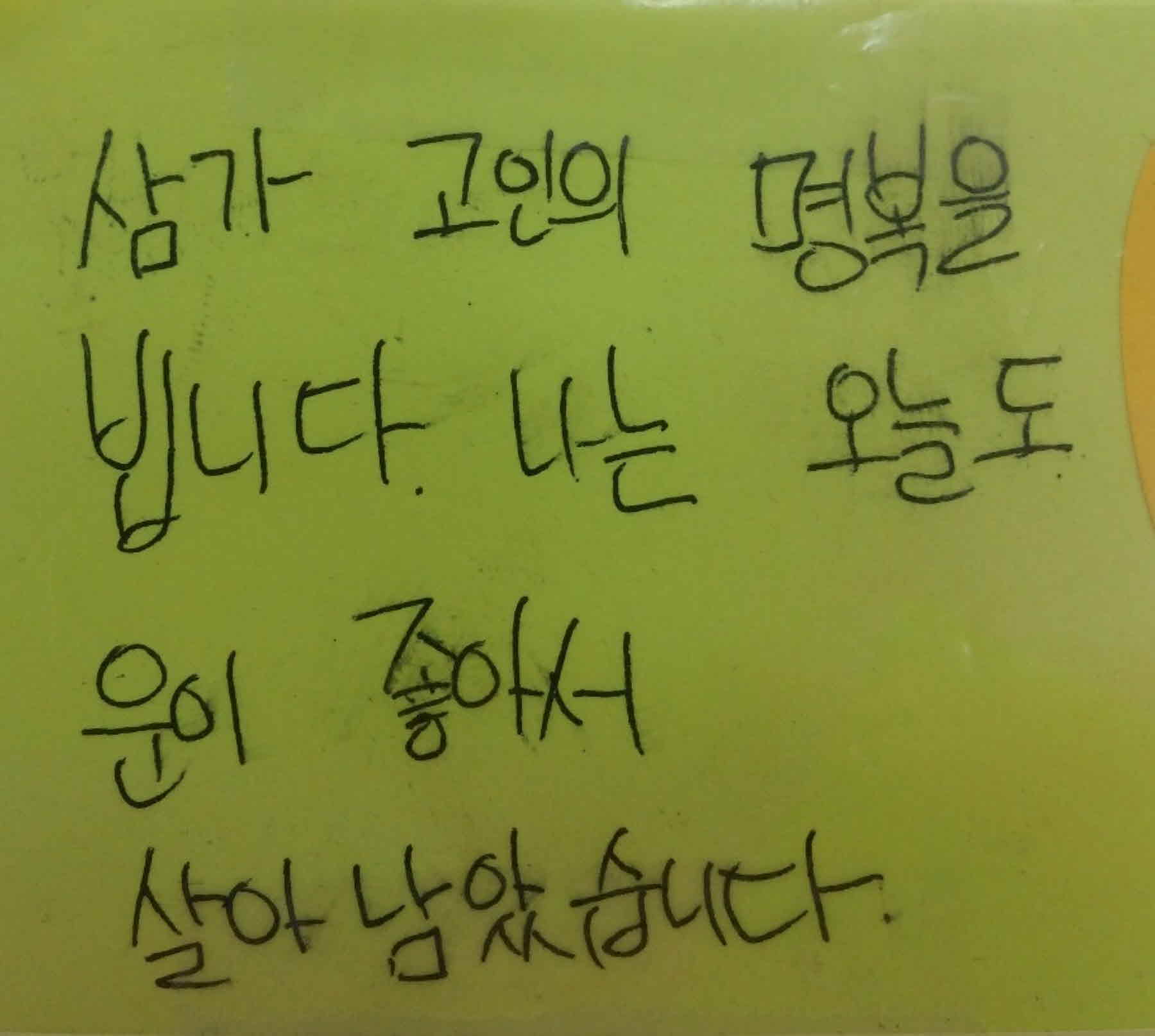강남역 추모메세지 서울시민청 #447