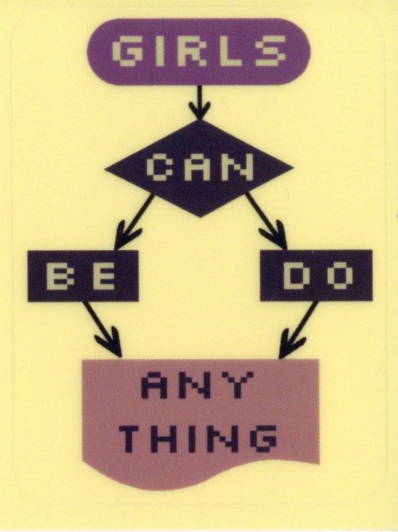 GIRLS CAN BE/DO ANYTHING 스티커