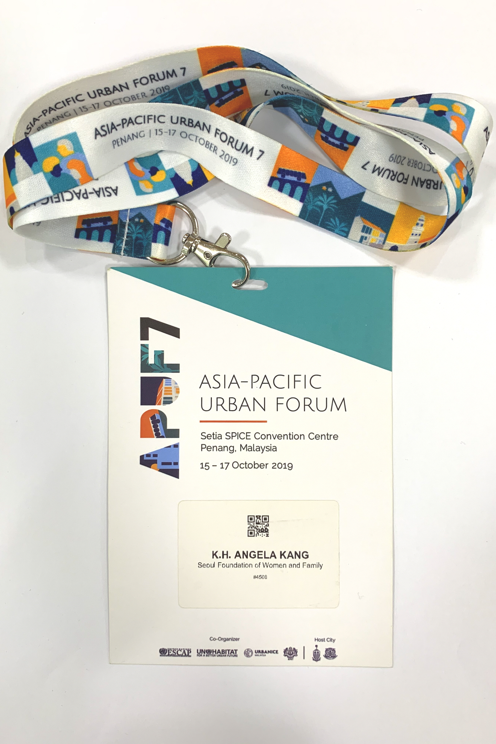 ASIA-PACIFIC URBAN FORUM 7 | 제7회 아시아태평양 도시포럼 참가자 명찰
