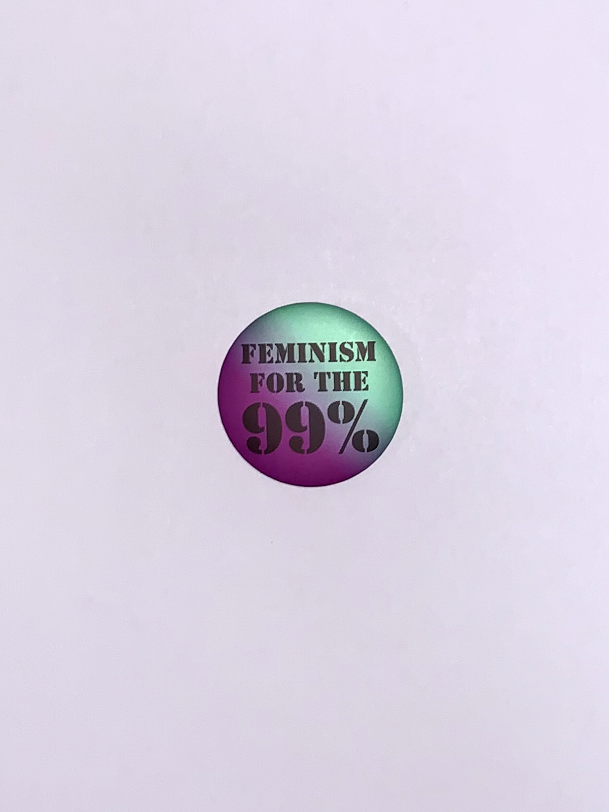 FEMINISM FOR THE 99% 배지