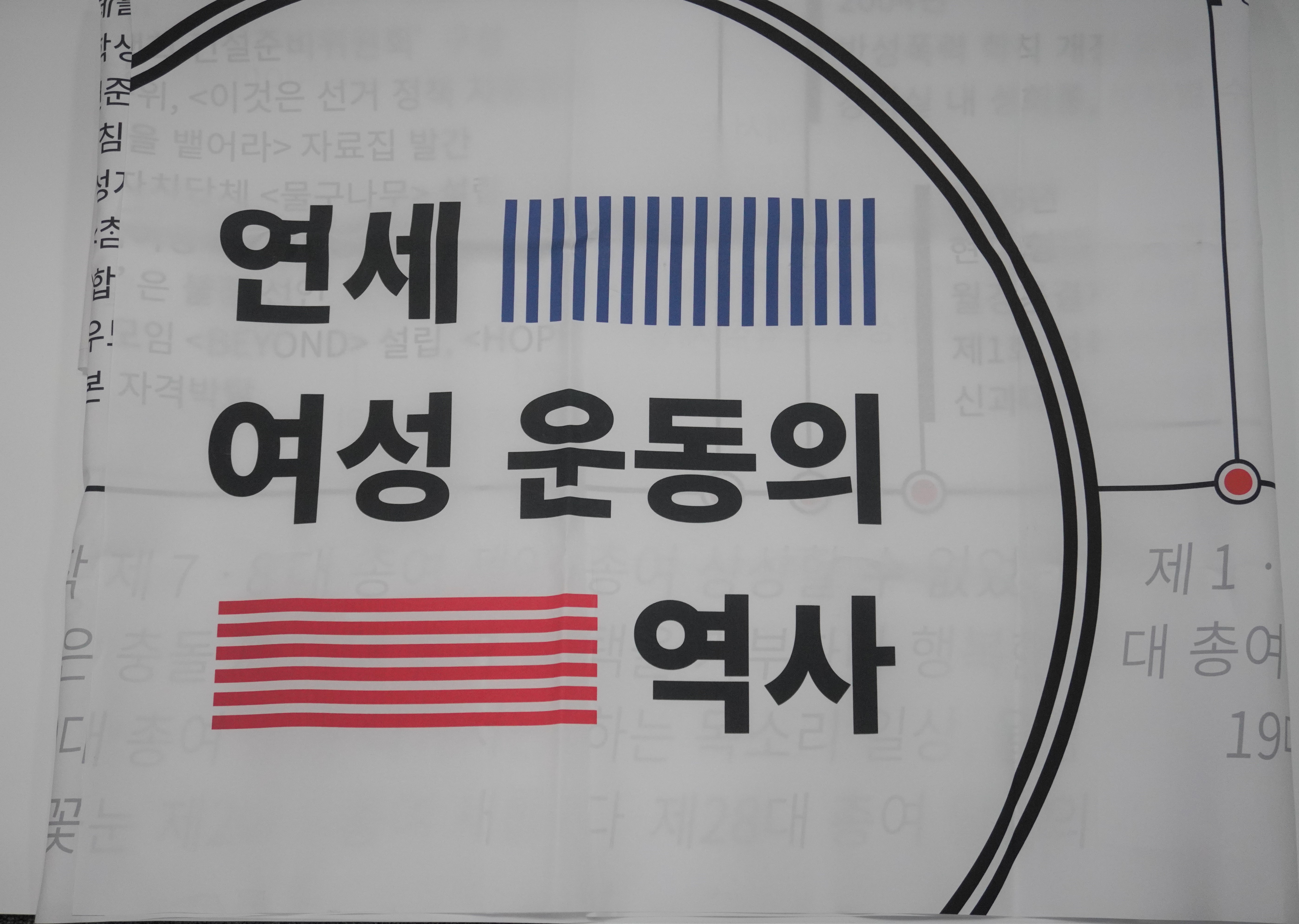 연세여성운동사 현수막